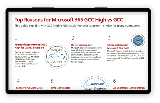 GCC vs GCC High Guide Snapshot